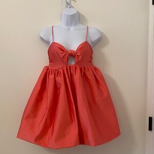 Coral Bubble Dress
